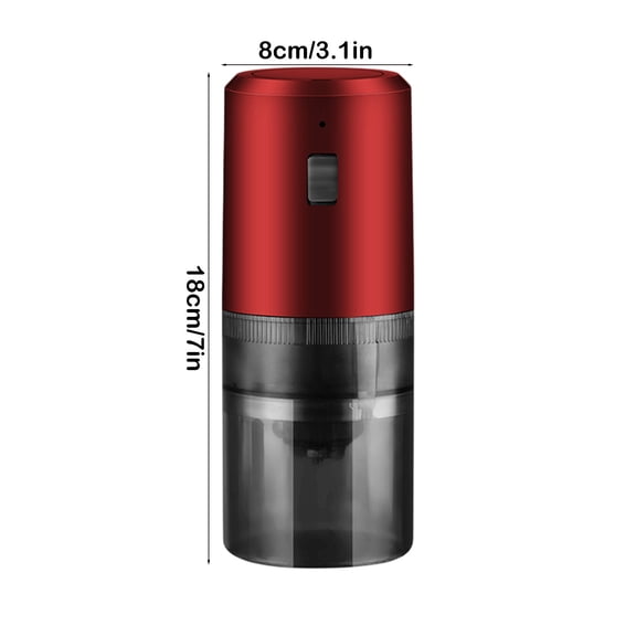 Bwiyojiz Home, Garden & Tools Gadgets Kitchen Dining Dynamoelectric Coarse and Fine Adjustable Coffee Grinder Portable Home UsB Rechargeable, Gifts for Her, Red