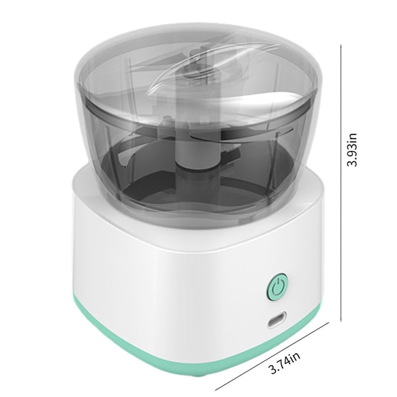 Bwiyojiz Home, Garden & Tools Gadgets Kitchen Dining Food Shredder, Rechargeable Small Robot, One Button Cleaning, 300ml Portable Garlic Crusher Easy for Food, Appliances, Gifts for Sister, White