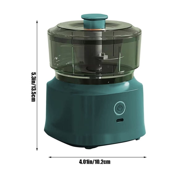 Bwiyojiz Home, Garden & Tools Gadgets Kitchen Dining Garlic Chopper Portable Mini Food Processor Wireless Vegetable Masher with USB Charging Mincer for Onions Meat Spices, Gifts for Friend, Green