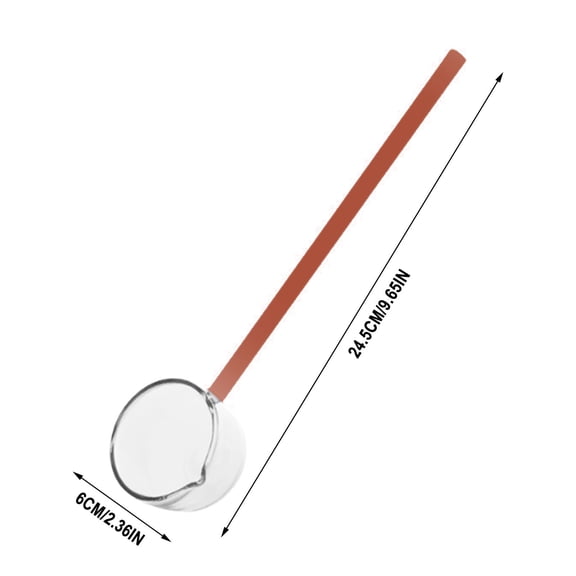 Bwiyojiz Home, Garden & Tools Gadgets Kitchen Dining High Borosilicate Spoon a Hot Oil That Can Be Heated Directly by an Open Flame, Gifts for Sister, Multicolor