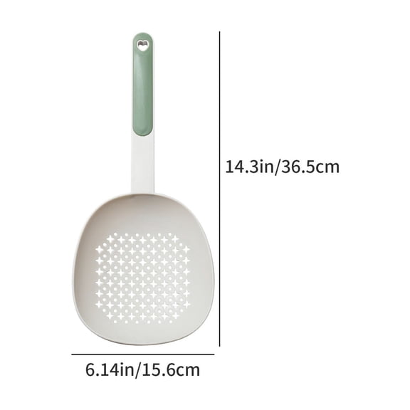 Bwiyojiz Home, Garden & Tools Gadgets Kitchen Dining Large Leaky Spoon Food Soup Skimmer Slotted Tea Strainer and Bar Stirring with Stirrer Pourer, Gifts for Friend, Green