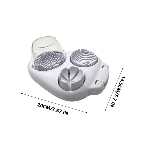 Bwiyojiz Home, Garden & Tools Gadgets Kitchen Dining Multifunctional Three-in-one Eggs Fruit Slicers Manual Crusher, Gifts for Friend, White