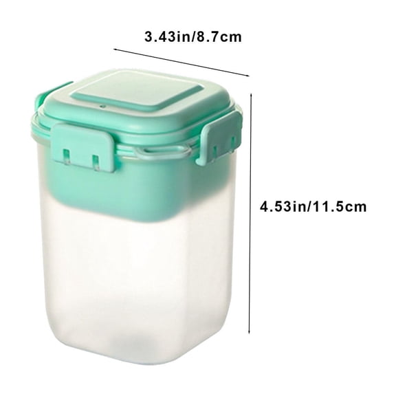 Bwiyojiz Home, Garden & Tools Gadgets Kitchen Dining Oatmeal Breakfast Cup Cold Sealed Portable Salad with Spoon Yogurt Cereal Travel, Gifts for Her, Green