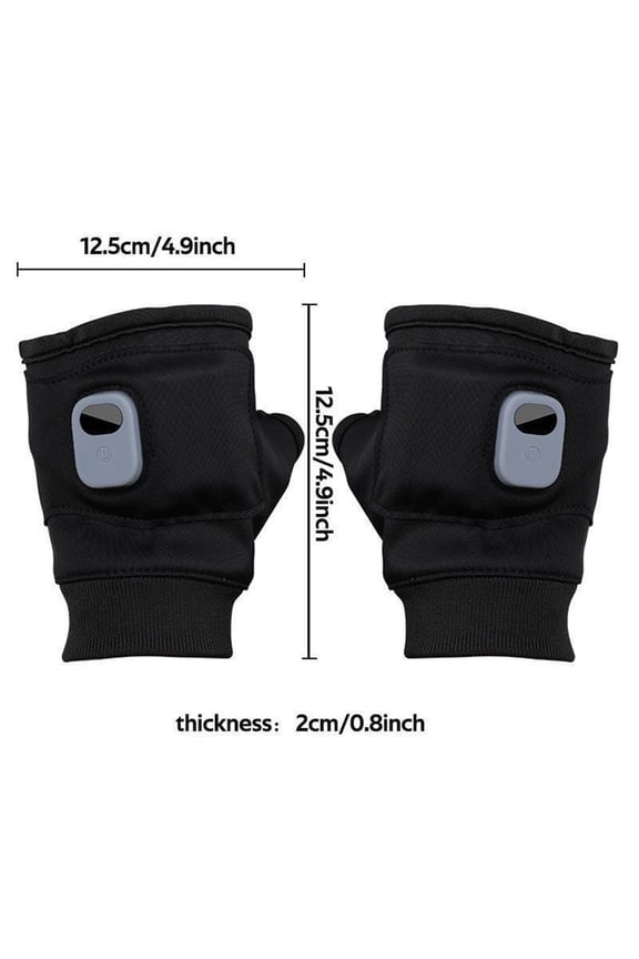 Home, Garden & Tools Gadgets Kitchen Dining Portable Heating Gloves Fingerless Heated for Women Men Rechargeable Hand Warmer Indoor and Outdoor, Gifts for Friend, Black