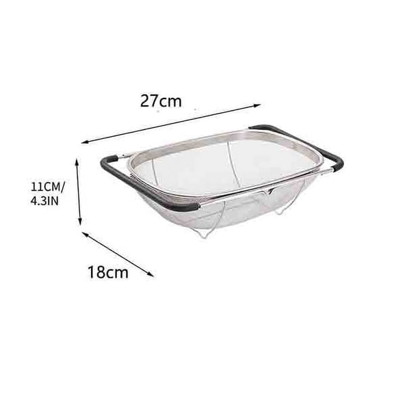 Bwiyojiz Home, Garden & Tools Gadgets Kitchen Dining Sink Colander Fine Mesh Stainless Steel Strainer Basket with Handle for Rice Oval, Gifts for Women, Multicolor