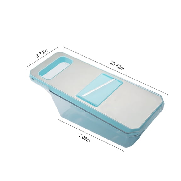 Bwiyojiz Home, Garden & Tools Gadgets Kitchen Dining Vegetable Chopp Chopper Cutter, Food with Container, Container, Gifts for Sister, Blue