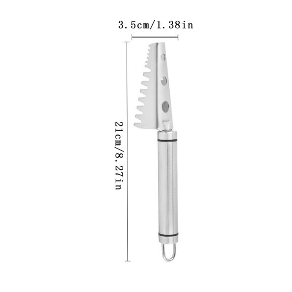 Bwiyojiz Home, Garden & Tools Kitchen Dining Entertaining 304 Stainless Steel Scraper Household Planer Fish Killing Tool Manual Artifact, Gifts for Sisters