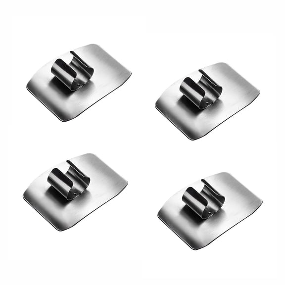 Bwiyojiz Home, Garden & Tools Kitchen Dining Entertaining Count 4pcs 4pc Gadgets Stainless Steel Multi-Purpose -Cutting Finger Guard, Gifts for Family