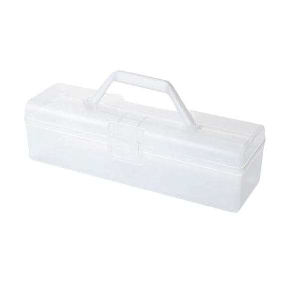 Bwiyojiz Home, Garden & Tools Kitchen Dining Entertaining Portable Flip Storage Box Multifunctional Transparent and Preservation Household Tableware, Gifts for Her, White