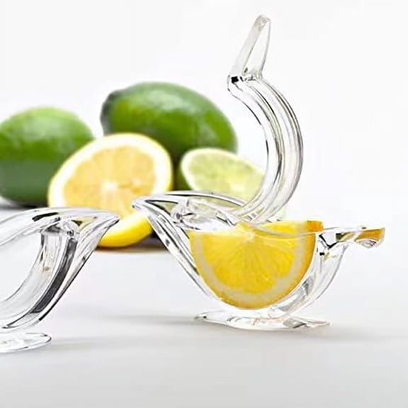 Bwiyojiz Home, Garden & Tools Kitchen Dining Entertaining Portable Plastic Manual Lemon Squeezing Transparent Small Fruit, Gifts for Yourself, Clear