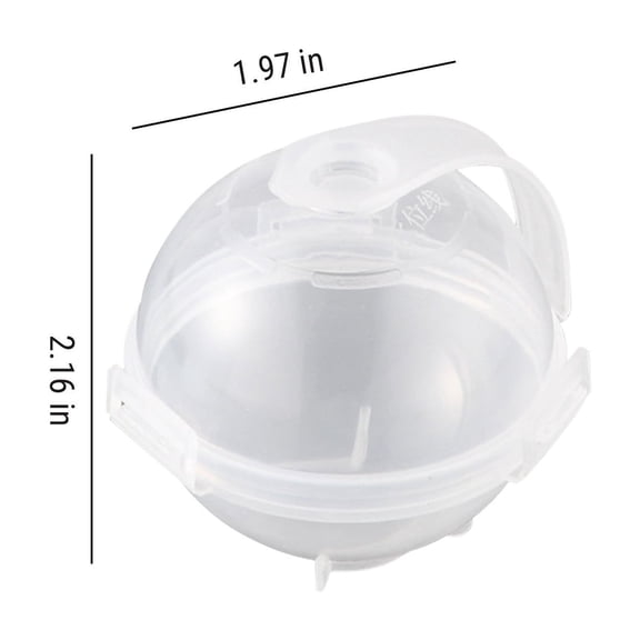 Bwiyojiz Home, Garden & Tools Kitchen Dining Entertaining Whiskey Round Ice Maker Box Large Spherical, Gifts for Her, White