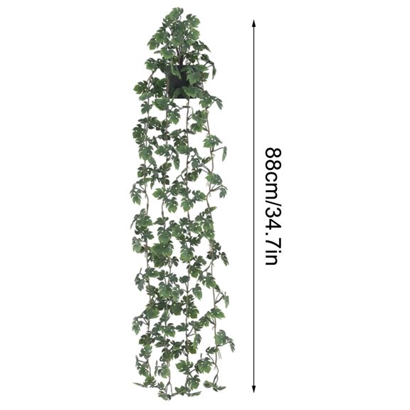 Bwiyojiz House Decor Artificial Plants & Flowers Green Hanging Wall Ceiling Winding Indoor Decoration Vines False Leaves, Gifts for Friend, Multicolor