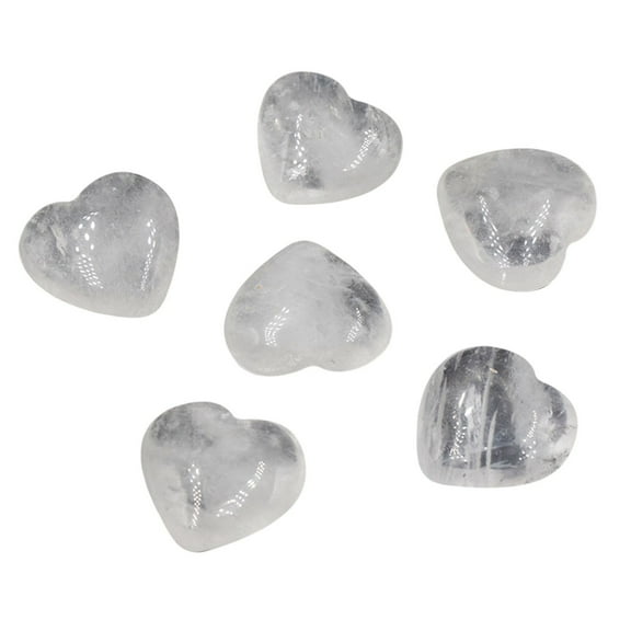 Bwiyojiz Kitchen Decor Decoration Ornaments Natural Crystal Agate Stone 20mm Heart-shaped Small Ornament without Holes Bare DIY, Gifts for Friend