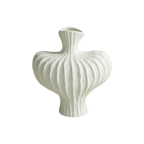 Bwiyojiz Kitchen Decor Home Decoration Ornaments Plastic Imitation Glazed Vase Living Room Flower Arrangement TV Cabinet Dried Pot Utensil, Gifts for Mom, White