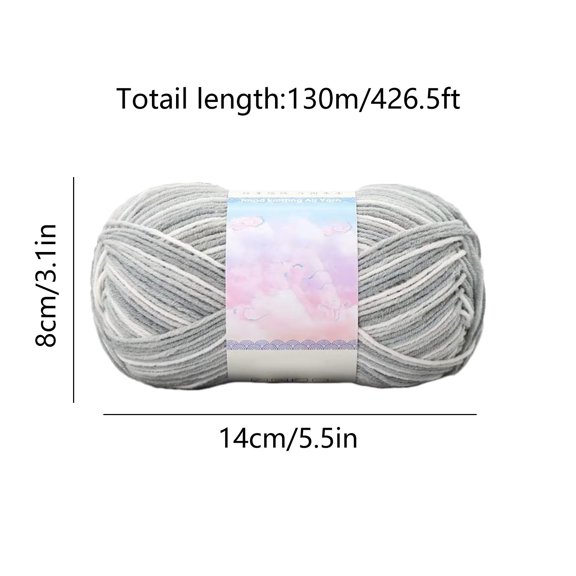 Bwiyojiz Kitchen & Dining Yarn Dyes Color Thick for Knitting Crochet Blanket and 142 Yards 426FT, Gifts for Friend