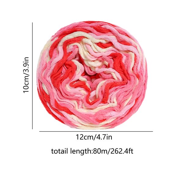 Bwiyojiz Kitchen & Dining Yarn Ties Dyes Color Thick for Knitting Crochet Blanket and 87 Yards 262FT, Gifts for Friend