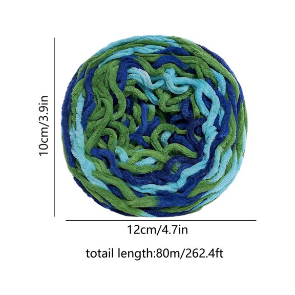 Bwiyojiz Kitchen & Dining Yarn Ties Dyes Color Thick for Knitting Crochet Blanket and 87 Yards 262FT, Gifts for Yourself