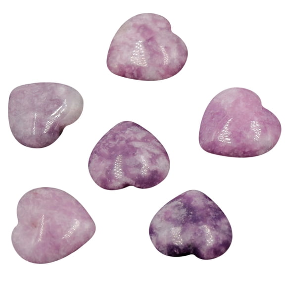 Bwiyojiz Living Room Decor Decoration Ornaments Natural Crystal Agate Stone 20mm Heart-shaped Small Ornament without Holes Bare DIY, Gifts for Yourelf