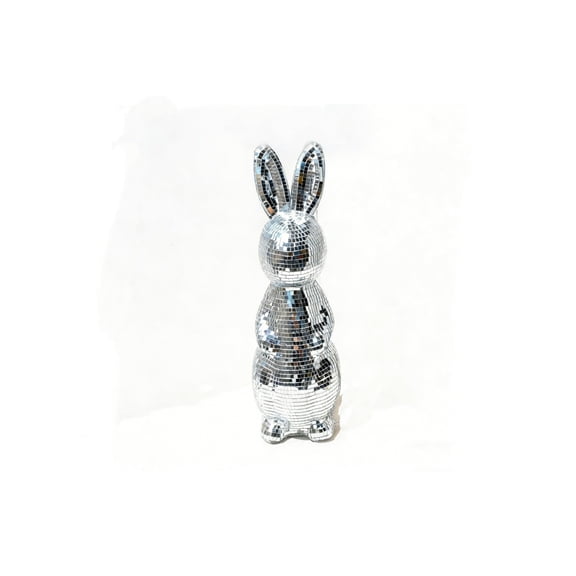 Bwiyojiz Living Room Decor Home Decoration Holiday Products Mosaics Glass Easter Bunny Decorative Ornament Suitable for Party Supplies and Tabletop, Gifts for Yourelf