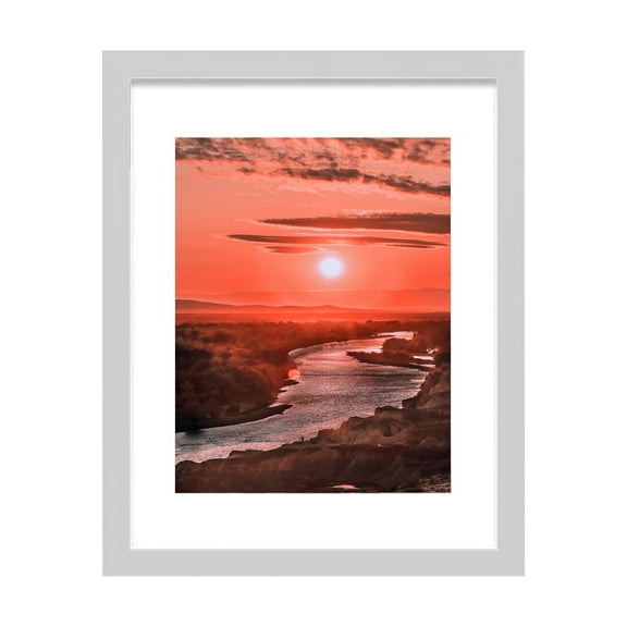 Bwiyojiz Living Room Decor Picture Frames PVC Photo Frame Transparent 1-pc Hanging Wall and Table Use Decorative Painting, Gifts for Her, White