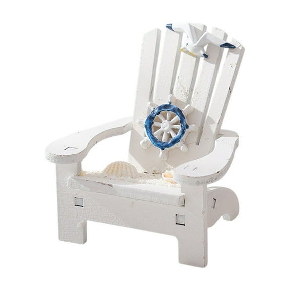 Bwiyojiz Office Decor Home Decoration Ornaments Mediterranean Beach Chair Decorative Cute, Gifts for Women, Multicolor