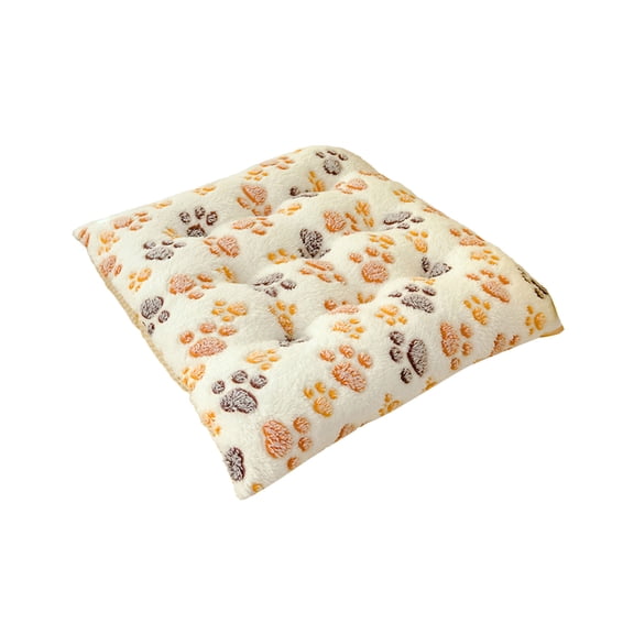 Bwiyojiz Office Decor Home Decoration Other Thick Warm Plushs Seat Cushions Suitable for Winter and Use Featuring a Cute Cats Paw Print Drawing Ideal, Gifts for Yourelf, Multicolor