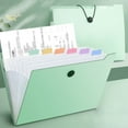 thumbnail image 1 of Bwiyojiz Office Supplies, A4 Accordion File Bag 8 Grids Large Capacity Test Paper And Tickets Storage Bag Multi Layer Transparent Office Classification Folder, Birthday Gifts, 1 of 6