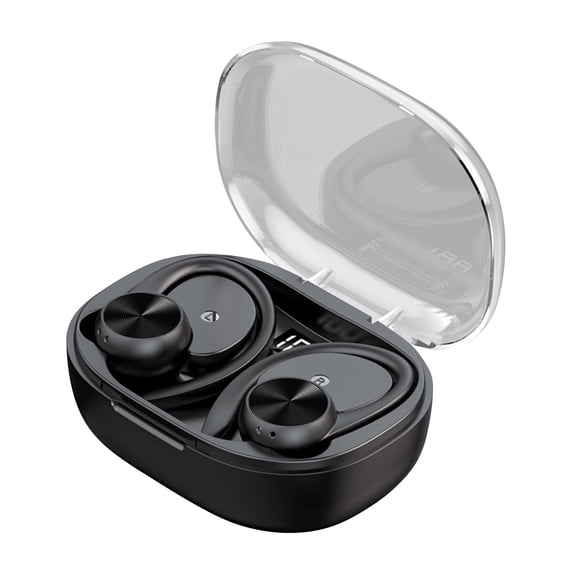 Bwiyojiz Q36 Bluetooth Earphone Noise Reduction Display Battery Ear Mounted Sports Wireless Earphone, Mom Gifts