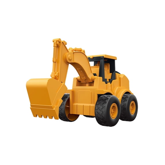Bwiyojiz Rc Vehicles Toys Push Powered Engineering Vehicle for with Movable Parts and Sturdy Build to Enhance Motor Skills Encourage Interactive Play Toy, Gifts for Family, Orange