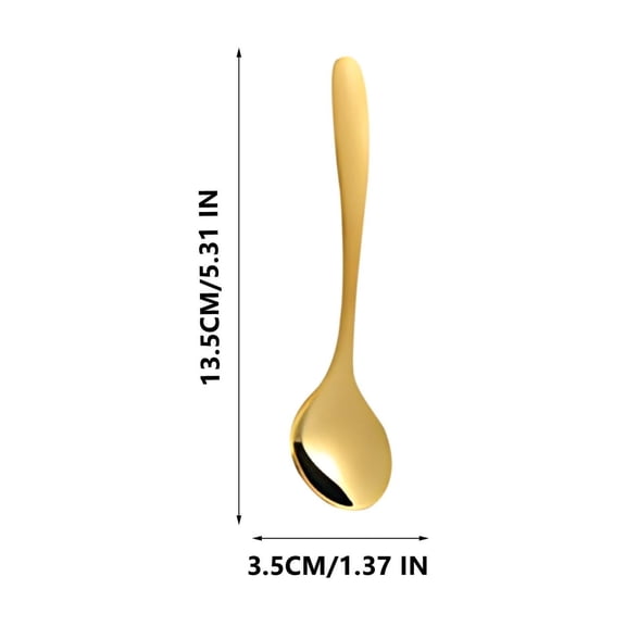 Bwiyojiz Spoons Curved Handle Wheel Light 304 Stainless Steel Spoon and Fork Hotel Home Restaurant Tableware Soup, Gifts for Sisters