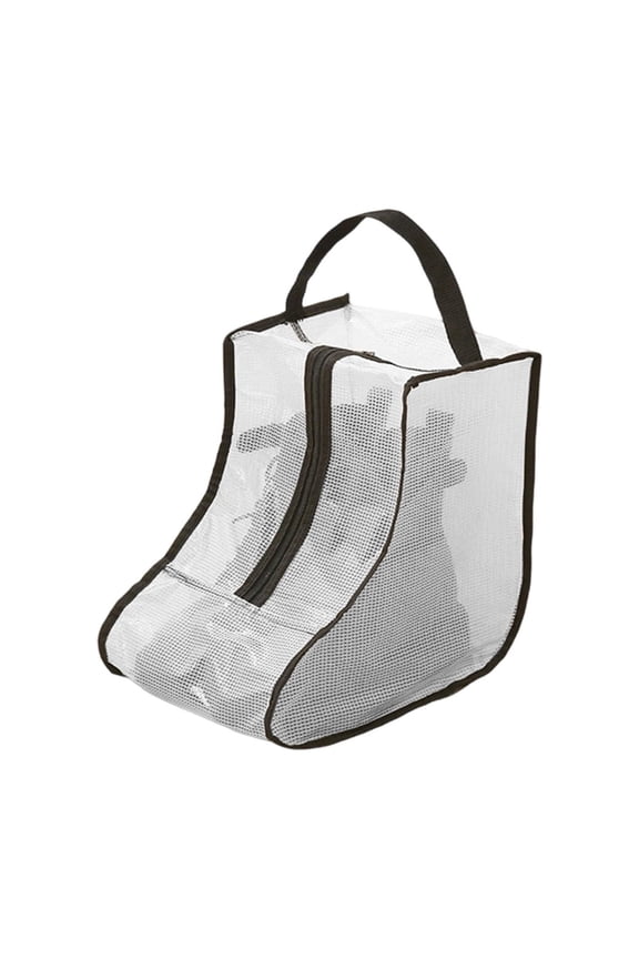 Storage & Organization 11.02x11.02x7.87" Black and Gray Trims Transparent Ankle Boot Dusts Bag Travel Portable Waterproof Tote, Gifts for Sisters, Black