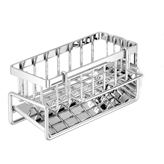 Bwiyojiz Storage & Organization 9.06x4.21x3.58" Kitchen Household Draining Rack Table Put The Wall Multifunctional Multi-layer Stainless Steel Rag, Gifts for Yourself