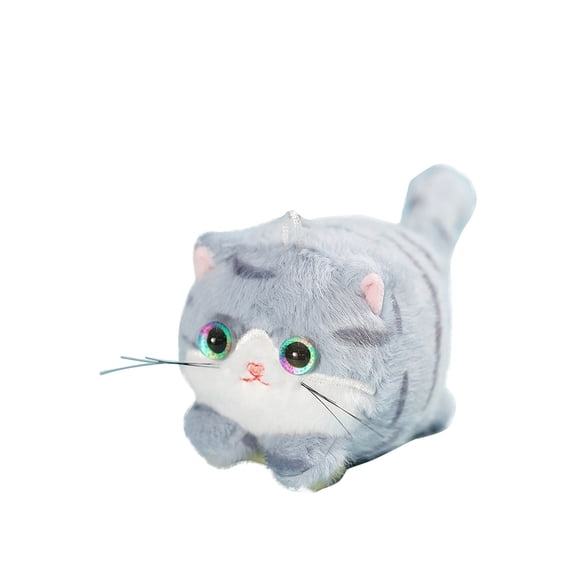 Bwiyojiz Stuffed Animals Toys Interactive Pet Soft with Pull String Action Tail Wagging Adorable Cuddly Figure for Stress Relief and Playful Activity Toy, Gifts for Family, Blue