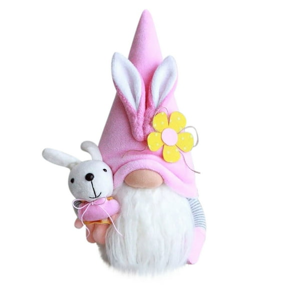 Bwiyojiz Toddler Toys, Easter Decorations Cute Couple Standing Bunny Carrot Dwarf Faceless Doll Decoration Home Decorations, New Year Gifts