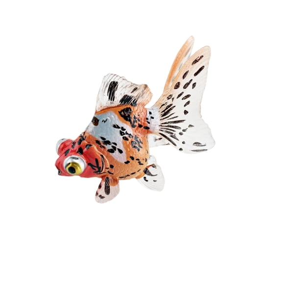 Bwiyojiz Vintage Decor Accessories Artificial Fake Goldfish Aquarium Fish for Pond Swimming Plastic Realistic Moving Yellow Red Floating Decoration, Gifts for Yourelf