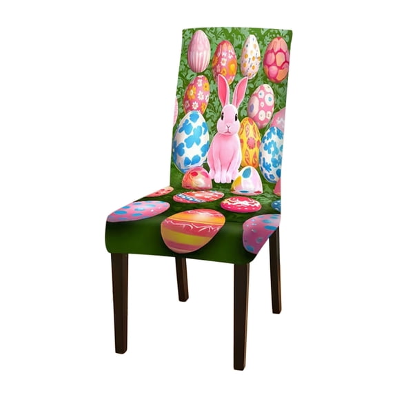 Bwiyojiz Vintage Decor Accessories Easter Stool Cover Egg Bunny Holiday Decoration Restaurant, Gifts for Yourelf, Multicolor