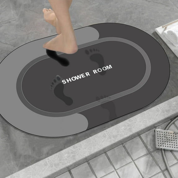 23.6x15.7inch 1pc Bathroom Accessories, Bath Rug Super Absorbent Dry Non Slide Backing Washable Bathroom Floor Mats Shower Rug For In Front Of Bathtub Shower Room, Birthday Gifts