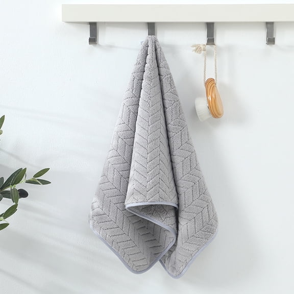 Bwomeauty Bathroom Decor, 1pc Towels Absorb Water And Are Less Prone To Shedding Hair Men And Women Wash Their Faces And Take Showers Home Use Thickened Dry Hair Compared To Pures, Women Gifts