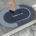thumbnail image 1 of 23.6x15.7inch 1pc Bathroom Decor, Bath Rug Super Absorbent Dry Non Slide Backing Washable Bathroom Floor Mats Shower Rug For In Front Of Bathtub Shower Room, Women Gifts, 1 of 6