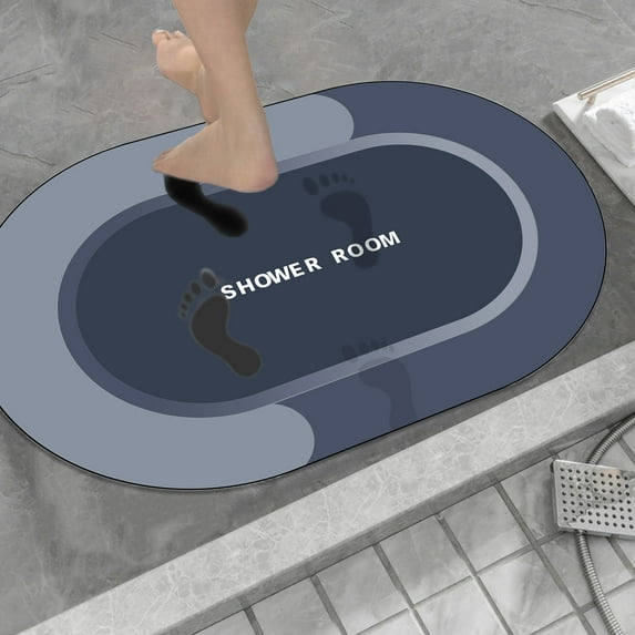 23.6x15.7inch 1pc Bathroom Decor, Bath Rug Super Absorbent Dry Non Slide Backing Washable Bathroom Floor Mats Shower Rug For In Front Of Bathtub Shower Room, Women Gifts