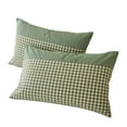 thumbnail image 1 of Bwomeauty Bedding Accessories, Plaid Pillow Shams Checkered Pillowcase Ginghams Pillow Covers Standard Size Pillow Cases Soft Breathable Pillow Cases Set Of 2 Farmhouses Pillowcase, Women Gifts, 1 of 6