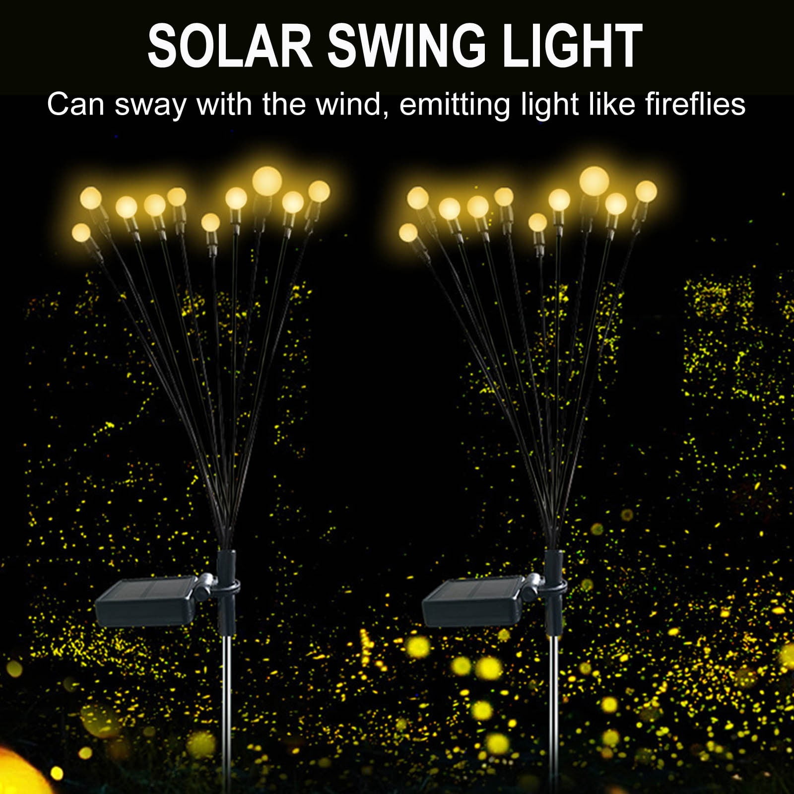 Bwomeauty Christmas Clearance, Solar Garden Lights New Upgraded Solar