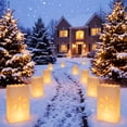 thumbnail image 1 of Bwomeauty Christmas Decorations, 10 Pack Hollow Paper Luminarys Bags Luminaria Candle Bags For Christmas Wedding Outdoor Pathways Holiday Decor, Mom Gifts, 1 of 6