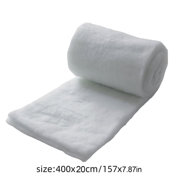 Bwomeauty Christmas Decorations, 1pc 78.7x15.7in Christmas Fake Snow Decoration Filled With Artificial Fiber Snow Covered With Fake White Snow Used For Christmas Village Display, Family Gifts