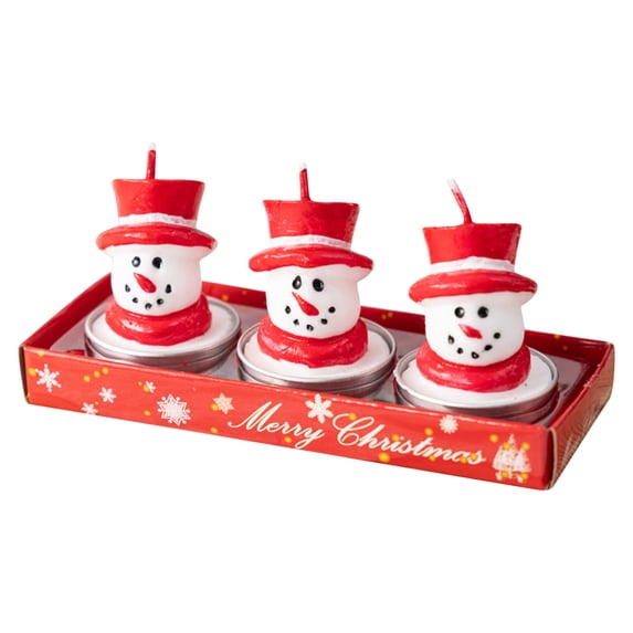 Bwomeauty Christmas Decorations, Mini Christmas Unscented Tealights, Designs Include Xmas Tree & Santa Shaped Candles., Christmas Gifts