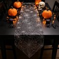 thumbnail image 1 of Bwomeauty Halloween Gifts, 1pc Halloween Web Mesh Table Runner 3mBlack Netting Cuttable Placemats Party Decor With For Dining Table Mantel Decorations, Holiday Decor, 1 of 6
