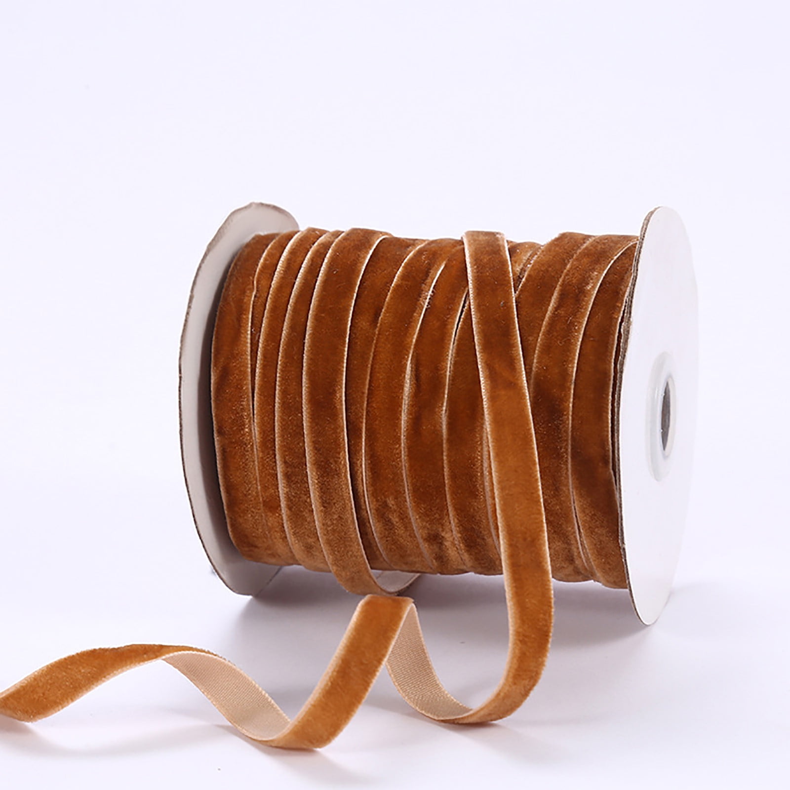 Flocking Velvet Ribbon Home Decor, 10mm Velvet Ribbon Flocking Ribbon Velvet Jewelry DIY ...