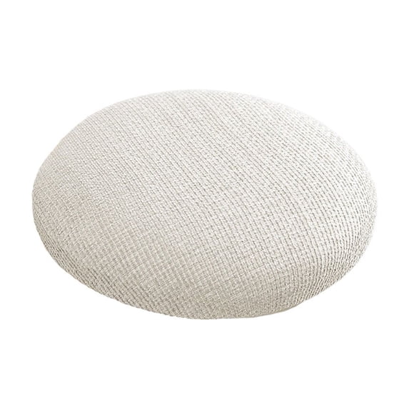 Bwomeauty Home Decor, Round Linen Bar Stool Cover Elastic Textured Fabric Slipcover For Adjustable Swivel Rolling Stool Seat Cushion Protector, Family Gifts