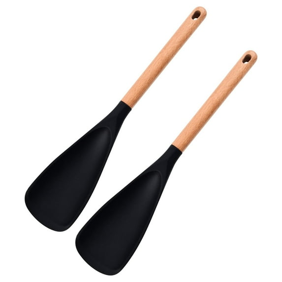 Bwomeauty Kitchen Gadgets, Cooking Spoon For Nonstick Cookingwares And Safe Spoon With Wooden Handle For Mixing And Scrape, Women Gifts