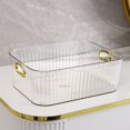 thumbnail image 1 of Bwomeauty Kitchen Gadgets, Storage Basket Transparent Sundry Snacks Cosmetic Organizer, Mens Gifts, 6x9x3.5inch, 1 of 6
